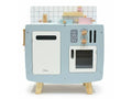 Cocina de madera con accesorios 63x53x30.5cm. Celeste