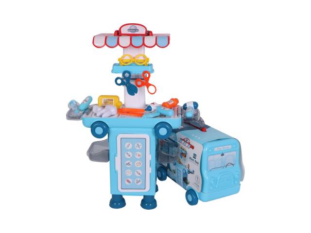 Set de doctor infantil - autobús 36 pcs 48 x 28 x 66 cm